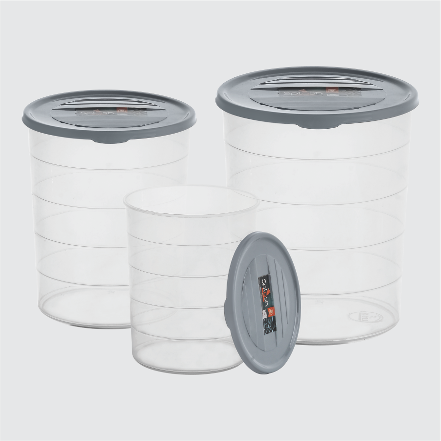 SPlash Jar set grey background